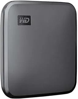 Western Digital Elements SE SSD 480GB - SSD محمول ، سرعات قراءة تصل إلى 400 ميجابايت / ثانية ، مقاومة السقوط حتى 2 متر ، أسود ، WDBAYN4800ABK-WESN