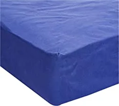 IBed Home Fitted Sheet 3Pcs Set - Cotton 144 Thread Count, King Size, Royal Blue
