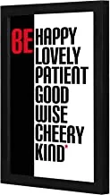LOWHA LWHPWVP4B-470 Be lovely Wall art wooden frame Black color 23x33cm By LOWHA