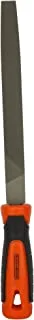 Black & Decker 200Mm 2nd Cut Steel Flat File For Wood, Metal & Plastic, Orange/Black - Bdht22144, 2 Years Warranty