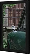 LOWHA green Vintage Car Wall art wooden frame Black color 23x33cm By LOWHA