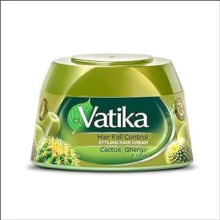 Vatika Naturals Hair Fall Control Conditioner Cream 210ml | 76% Less Hair Fall | Ghergir, Cactus & Olive | Strengthens & Nourishes Weak Hair