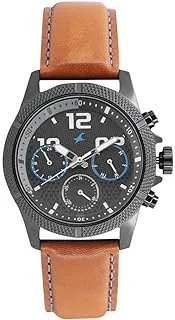Fastrack Loopholes Black Dial Multifunction Watch For Men