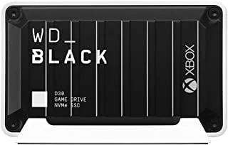 WD_Black 2 تيرابايت D30 Game Drive SSD لجهاز Xbox One ، محرك أقراص الحالة الصلبة الخارجي المحمول ، متوافق مع Xbox ، حتى 900 ميجابايت / ثانية - WDBAMF0020BBW-WESN