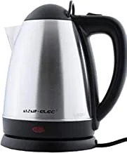 ALSAIF 2.5Liter 1800W Electric Cordless Kettle Stainless Steel Body, Stainless Steel 91613/25 2 Years warranty
