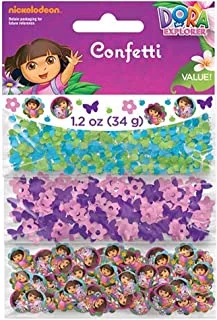 زينة ورقية لحفلات أعياد الميلاد من Amscan Colourful Dora's Flower Adventure (قطعة واحدة) ، 1.2 أونصة ، متعدد الألوان