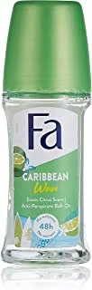Fa Deodorant Roll On 50 Ml Caribbean Lemon - Pack May Vary
