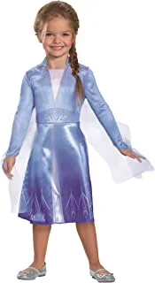 Disguise disney elsa frozen 2 classic girls' halloween costume blue, x-small (3t-4t)