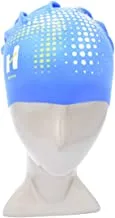 قبعة سباحة سيليكون للكبار من هيرموز مع أنماط للجنسين ، أزرق ، H-SC4602P BLP
