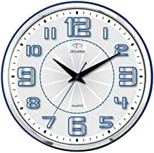 Dojana Wall Clock, Dwg214-Blue-White