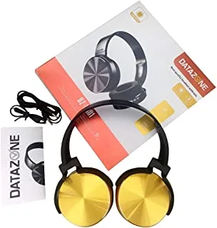 Wireless Stereo Headset, Bluetooth Foldable Headset Version 5.0, With Extra Bass Surrounding Sound, Hifi Tone Quality,With Mic Datazone-Gold, Dz-Bh01