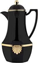 Al Saif Thermos For Tea Flora Size 1 Liter Black Golden K191593/Bkg