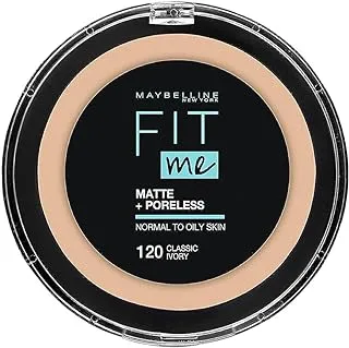 Maybelline New York Fit Me Matte and Poreless Powder, 120 Classic Ivory
