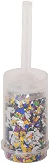 Unique Foil Confetti Push Popper, Multicolor