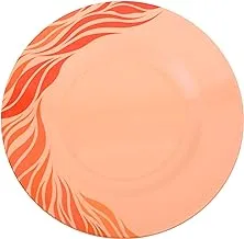 Royalford Melamine 8inch DinnerPlateAquaThai (Orange), Multi-Colour, RF8122