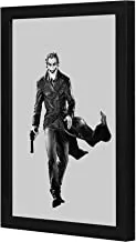 LOWHA joker black grey Wall art wooden frame Black color 23x33cm By LOWHA