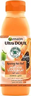 Garnier Ultra Doux Repairing Papaya Hair Food Shampoo For Damaged Hair, 350 Ml