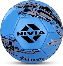 NIVIA SNOW STORM MACHINE STITCHED FOOTBALL - BLUE