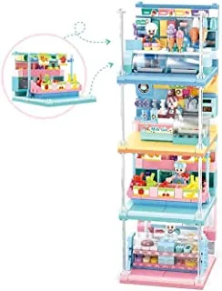 Sluban Mini Handcraft Series - Shops Building Blocks (8 in One Box) With Mini Figures For Age 6+ Years Old