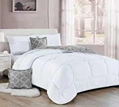 Medium Filling Comforter Set, King Size 6 Piece, By Sleep Night