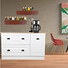 Neathome Coffee Corner With Storage Drawers Arizon White Color, Nhu06