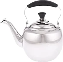 Al Saif Stainless Steel Arabic Tea Kettle Size: 2 Liter, Color: Silver