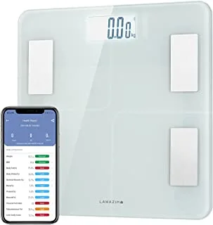 Lawazim Digital Personal Scale With Bluetooth - Grey