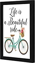 LOWHA life is a beautiful Wall art wooden frame Black color 23x33cm By LOWHA