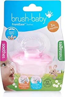 BrUSh-Baby Front-Ease Teether Pink