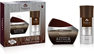 Yardley London Arthur For Men's EDT 100 and Body Spray 150 ml - Gift Pack