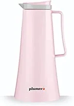 Plumero 311117026 Vacuum Flask With PUSh Button, 1 Liter Capacity, Pink