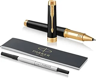 Parker Premier Lacquered Black With Gold Trim| Rollerball Pen| Gift Box| 8517