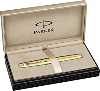 Parker Premier Deluxe Golden Trim Rollerball Pen - 4599