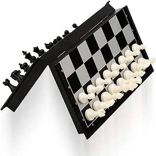 مجموعة شطرنج السفر المغناطيسية QuadPro مع لوحة شطرنج قابلة للطي ألعاب تعليمية للأطفال والكبار