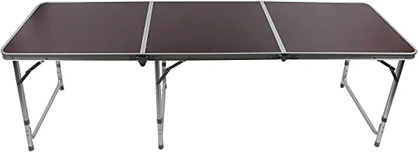 Foldable Trips Table, Aluminum, Brown - Al448B, Size: *70*180