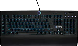 ZORD M9 لوحة مفاتيح ميكانيكية للألعاب سلكية ، ومفاتيح RGB بإضاءة خلفية حمراء
