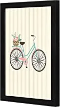 LOWHA cute bike Wall art wooden frame Black color 23x33cm By LOWHA