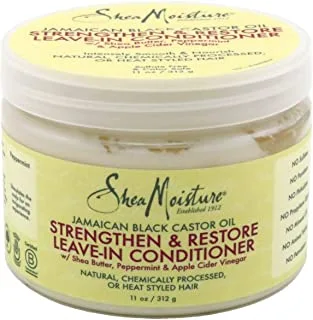 Shea Moisture Jamaican Black Conditioner Leave-In 11 Ounce Jar (325Ml) (2 Pack)