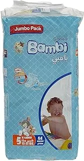 Sanita Bambi, Size 5, Xl, 13-25 Kg, Jumbo Pack, 54 Diapers