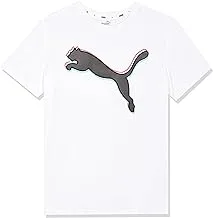 Puma Unisex-child Alpha Graphic T-Shirt Short Sleeves, Color White, Size One Size