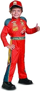 Disguise cars 3 lightning mcqueen classic toddler costume, red, medium, 3-4 years