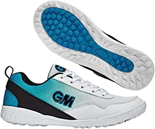 GM Hero All Rounder Cricket Shoes, 6 UK (White/Blue)