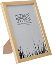 Lowha Happiness Only Real When Shared Wall Art With Pan Wood Framed Ready To Hang For Home, Bed Room, Office Living Room Home Decor Hand Made Wooden Color 23 X 33Cm By Lowha