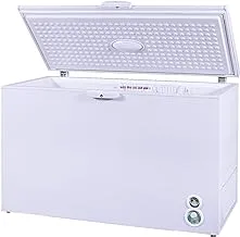 Home Queen Feet Chest Freezer with Tropical Compressor,White,388 Liter/13.7 Cubic, HQAF500