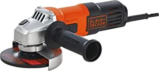 Black & Decker 650W 100Mm Small Angle Grinder With Slider Switch & Side Handle, Orange/Black - G650-B5, 2 Years Warranty