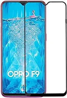 OPPO F9 Full Glue 5D Glass Screen Protector (Full Coverage - Full Glue), Black