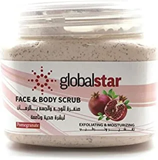 Global Face Body Scrub 500Ml Pomegranate