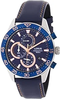 Lorus Sport Man Mens Analog Quartz Watch With Leather Bracelet Rm341Fx9