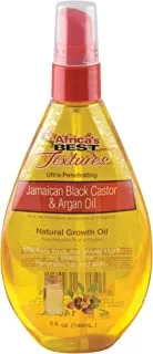 Africa's Best Textures Jamaican Black Castor & Argan Oil, 5 Ounce