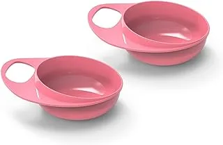 Nuvita Easyeating Smart Bowl, 2 Pieces, Pink